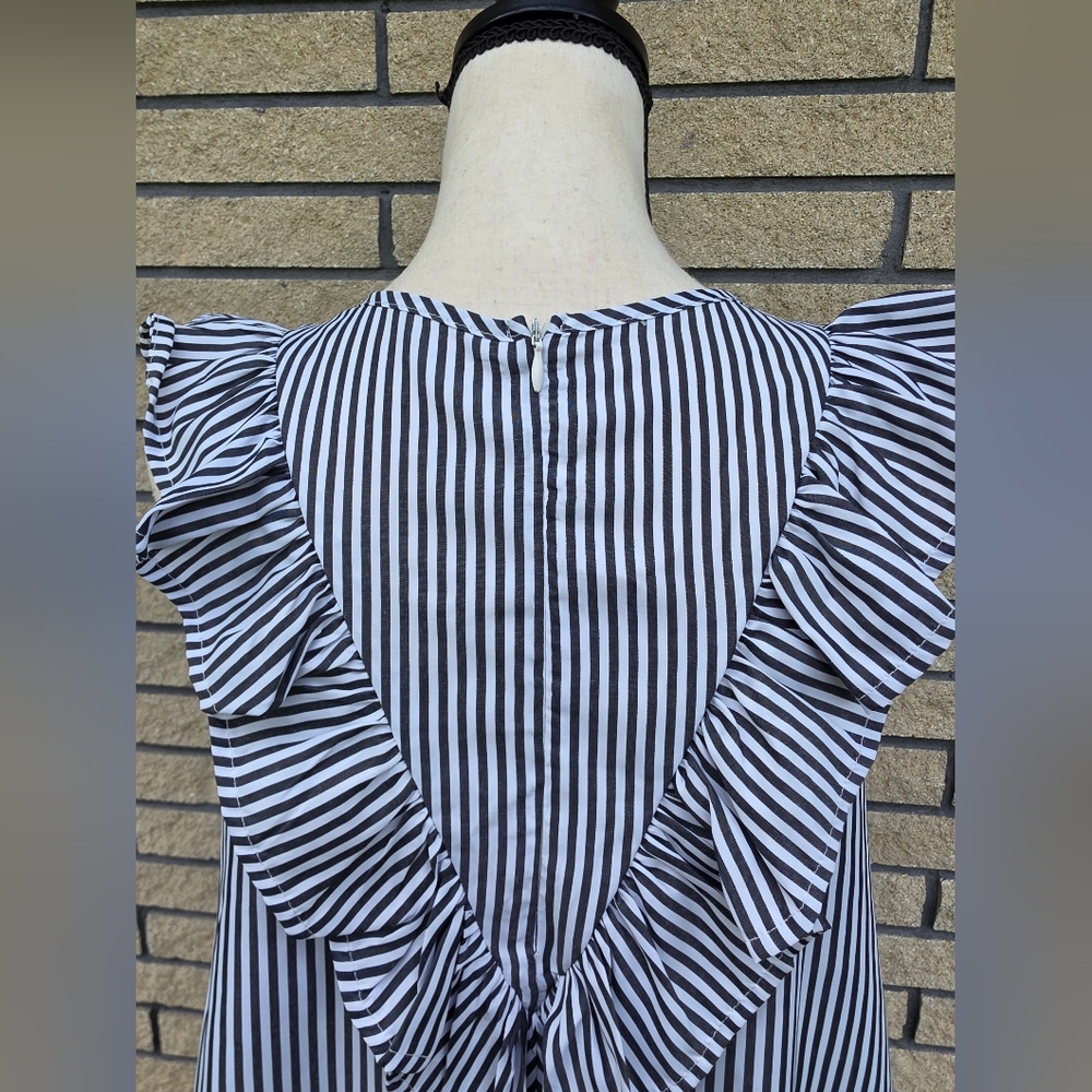 Striped Ruffle Dress - Picture 5 of 16